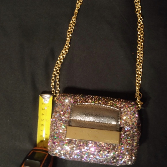 ✨💕(SOLD)AUTHENTIC Jimmy Choo Mini Glitter Bag✨💕 - Picture 14 of 15